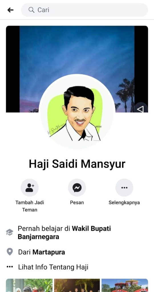 Waspada, Ada Akun Facebook Palsu Milik Saidi Mansyur 1 WhatsApp Image 2019 10 17 at 18.05.081
