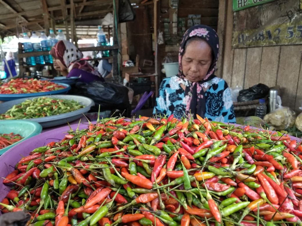  Harga  cabe Rawit di  Pasar  Martapura Naik Distribusi dari 