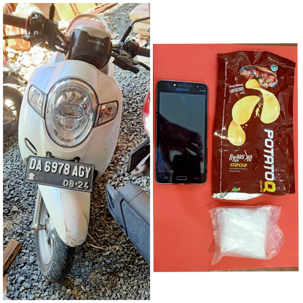 Bawa Narkoba, Pria Jalan Pangeran Samudera Digiring ke Kantor Polisi 1 IMG 20220930 WA0027