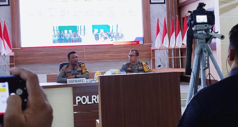 Polres Banjar Gelar Rilis Akhir Tahun 2024, Tindak Kejahatan dan Peredaran Gelap Narkotika Menurun